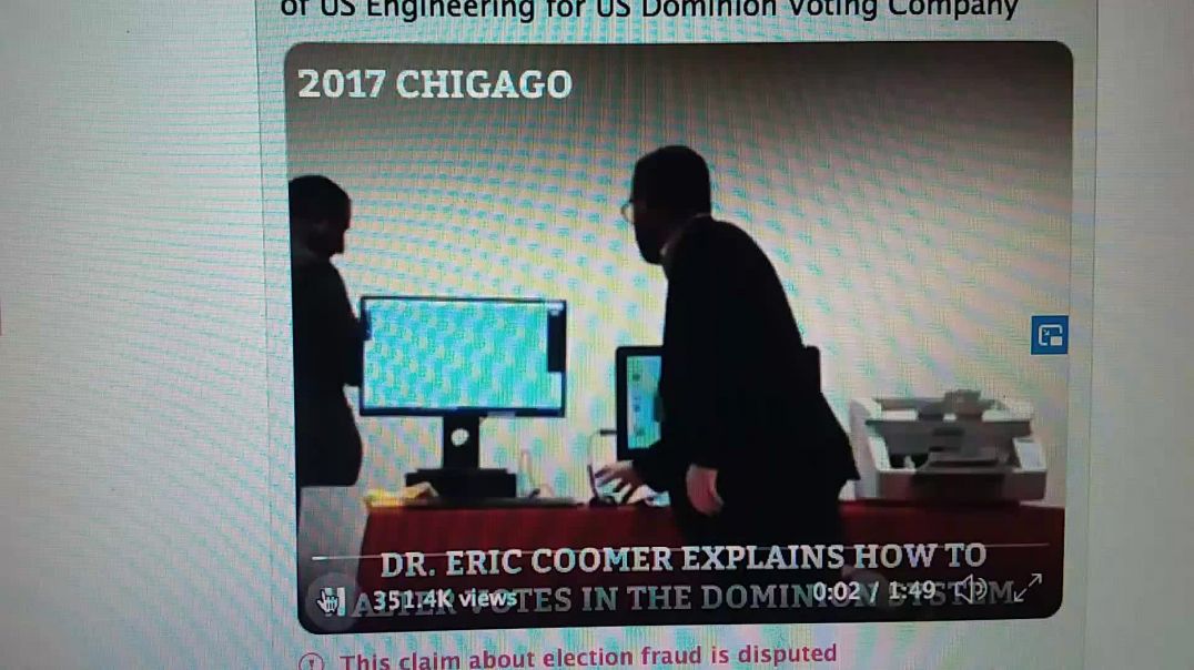 Video proof of Voting machine vulnerabilities.