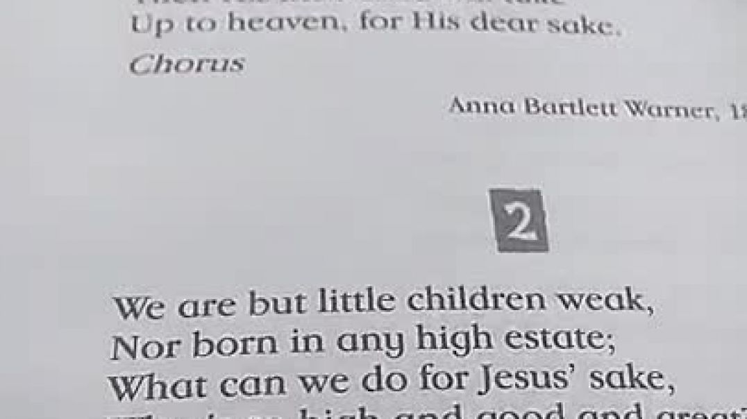 We are but Little Children Weak Caribbean School Devotion Hymn Lesson
