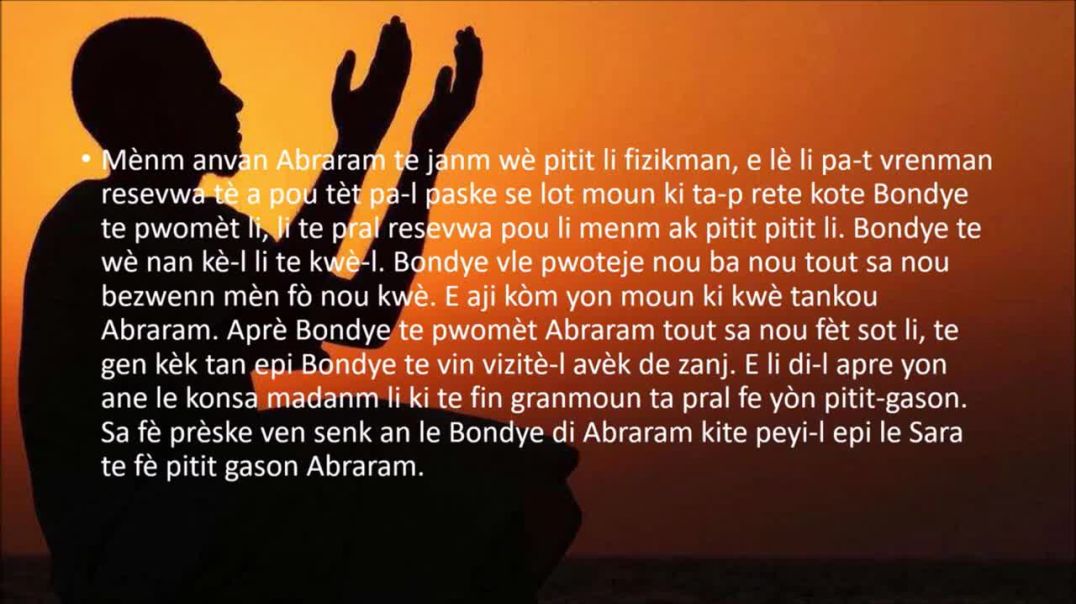 Setyèm leson sou bon manyè-lafwa pati 2