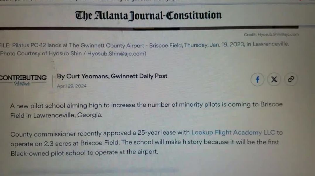 Black Owned Pilot Training School coming to Gwinnett GA.  Get your skills up train your children