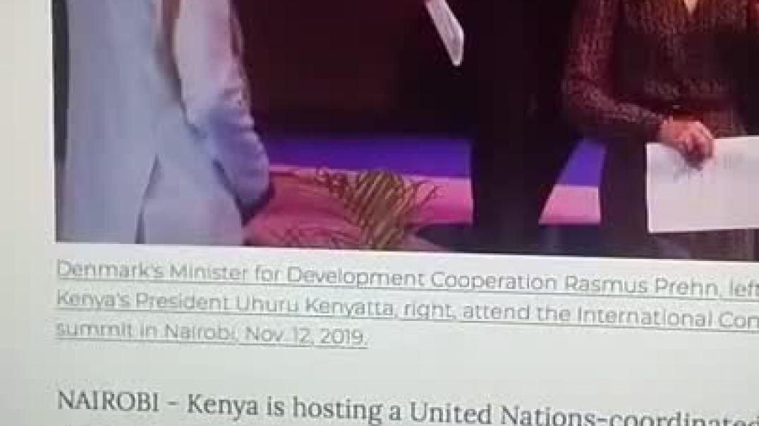 UN depopulation agenda conference in Kenya 2019 how it affects Negroes worldwide wake up Africa Cari