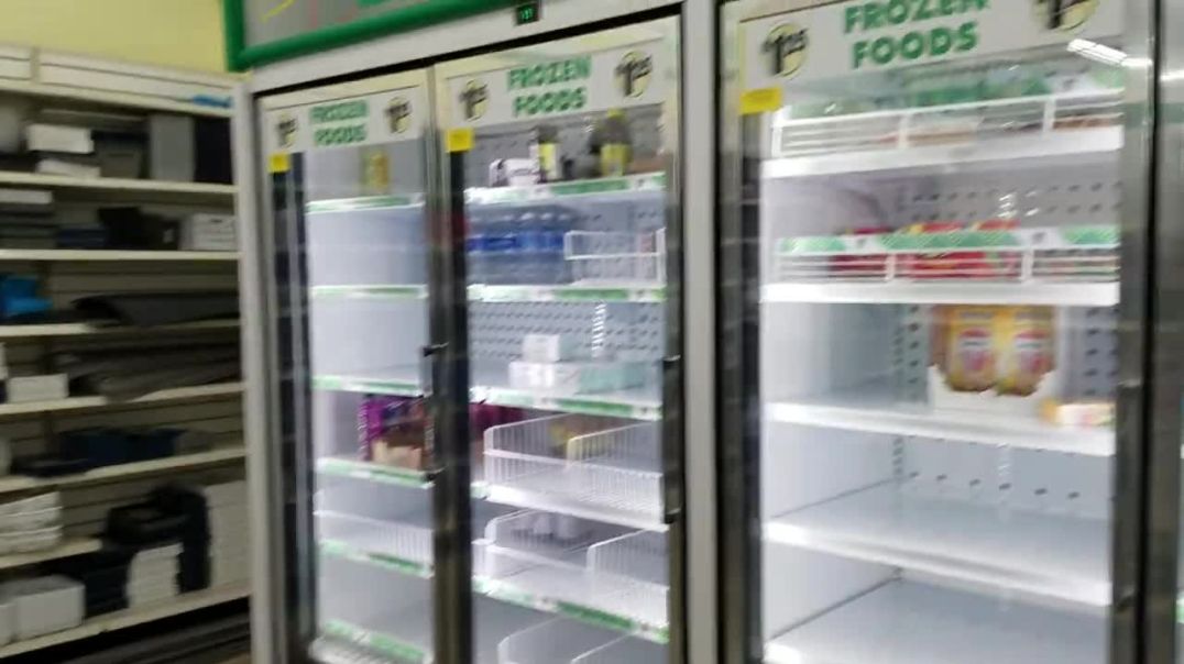 Dollar Tree Selling or Advertising Fridge Space Empty Shelves;  The years of lean vs plenty
