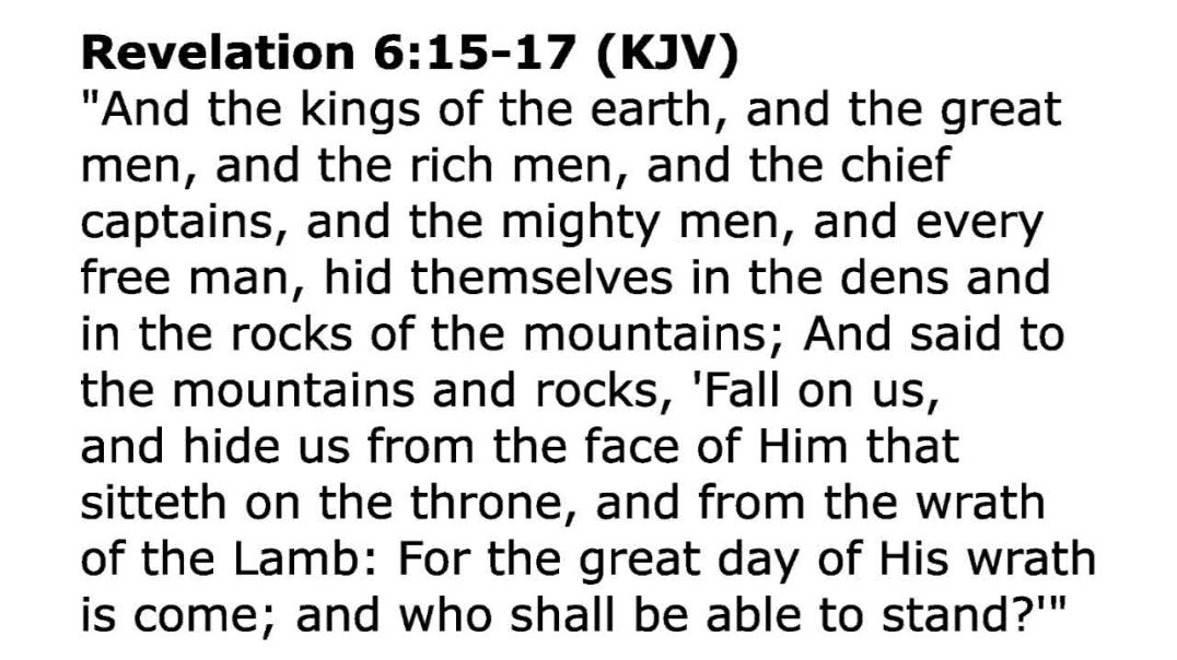 The Rocks Can't Hide You (There's Only ONE Who Can)