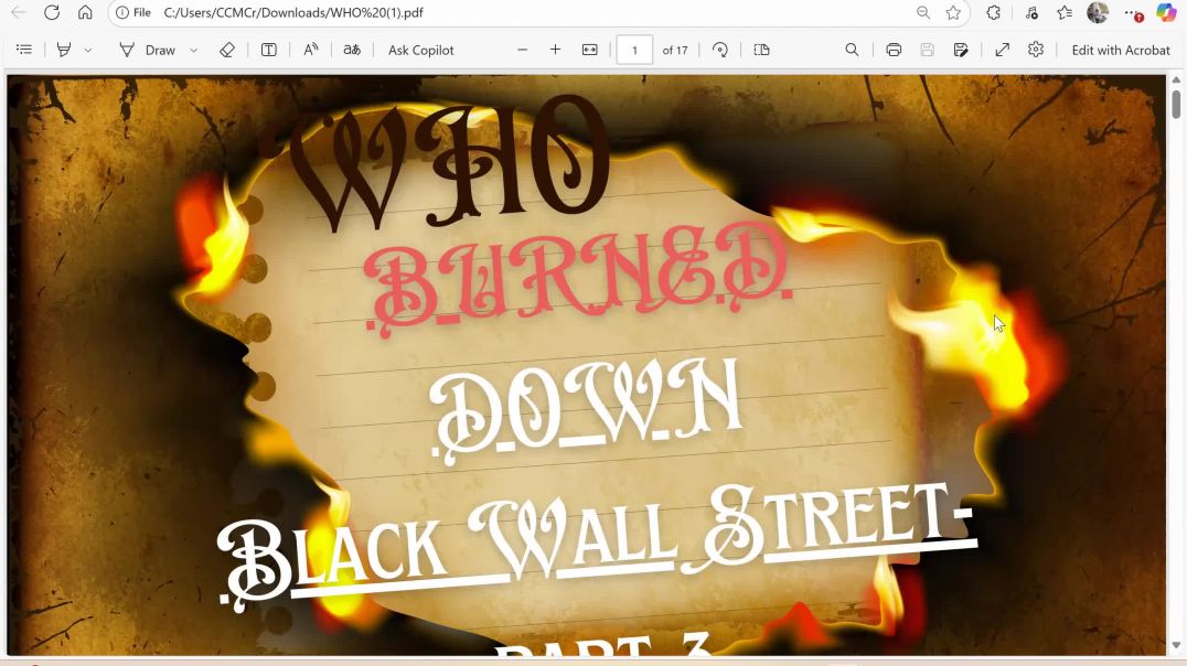 Who Demolished Black Wall Street: KKK, Government, Yashar'el? Part 4