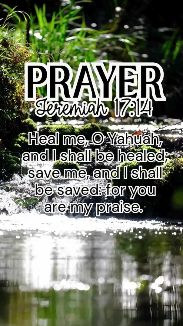 Prayer~Jeremiah 17 14