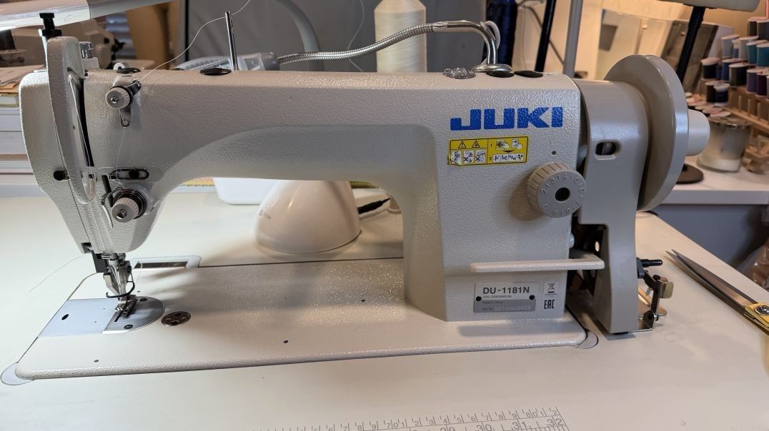 How to wind a bobbin on an industrial sewing machine