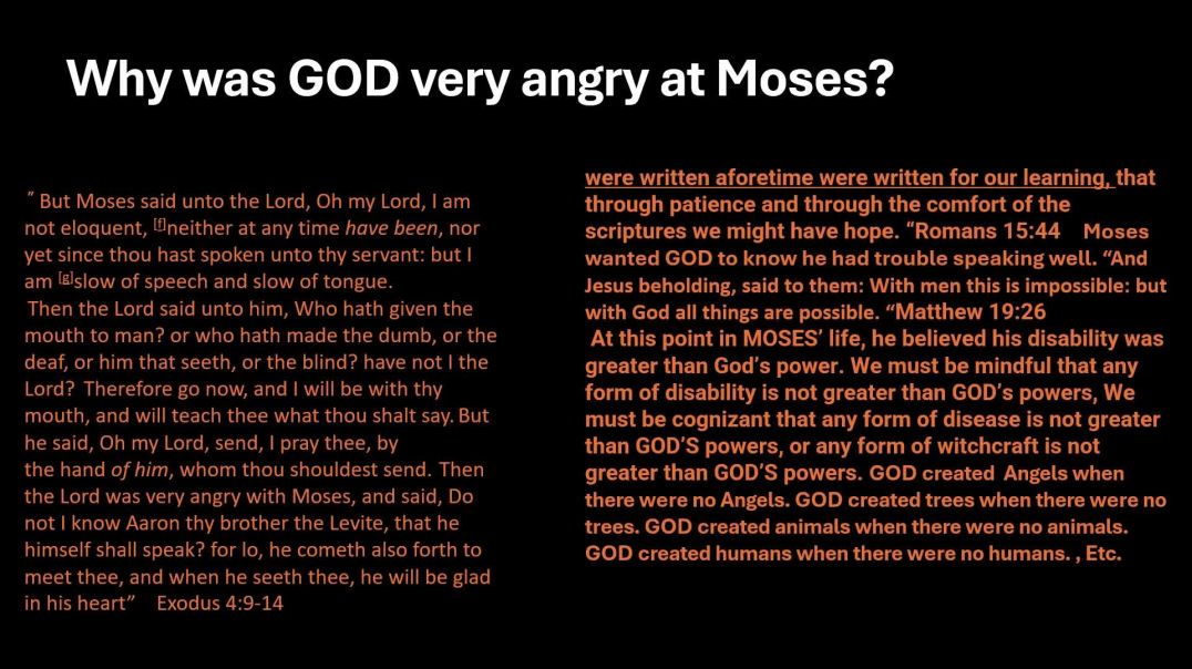 Sermonette  PT 2 THE MOST HIGH HAS FEELINGS