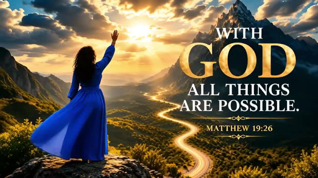 Worship music Matthew 19:26, With God all things are possible  With God all things are possible,