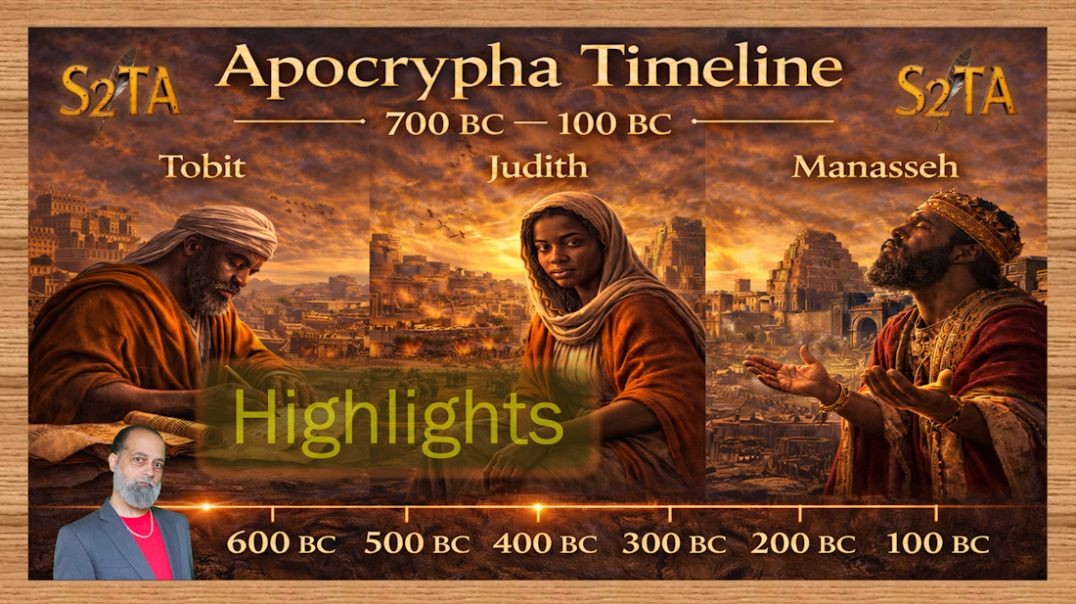 H43 - V - Apocrypha Timeline - Tobit - Judith - Prayer of Manasseh - Deuterocanonical - 400 Silent Y