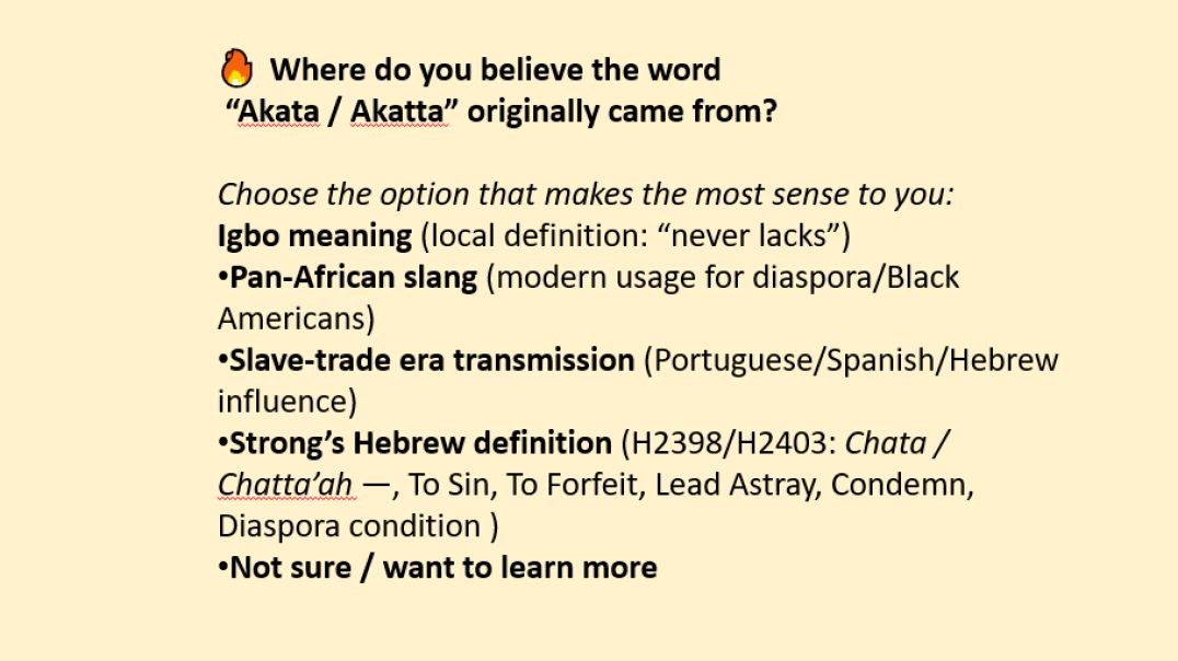 Akata - Chata – Chatta – Chatta’ah – Kata –Video